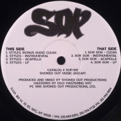 Smoked Out Productions – Styles / Bok Bok (1995)